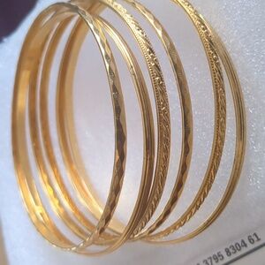 ✨Six Costume Gold Bangles